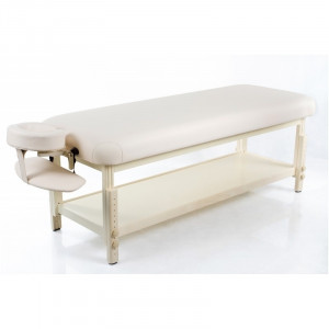 Stationary massage tables