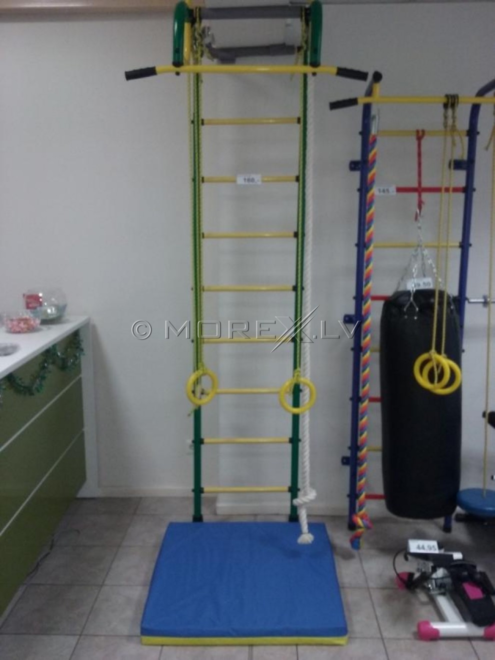 Safety mat 80x80cm blue-yellow