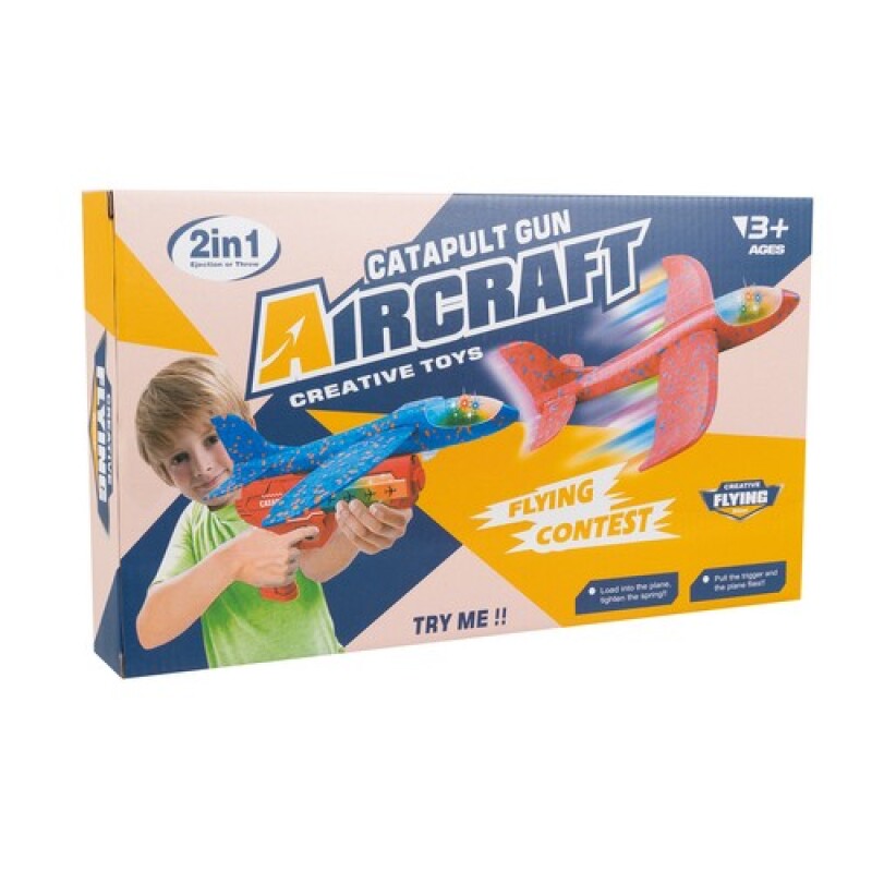 Styrofoam plane with gun - catapult