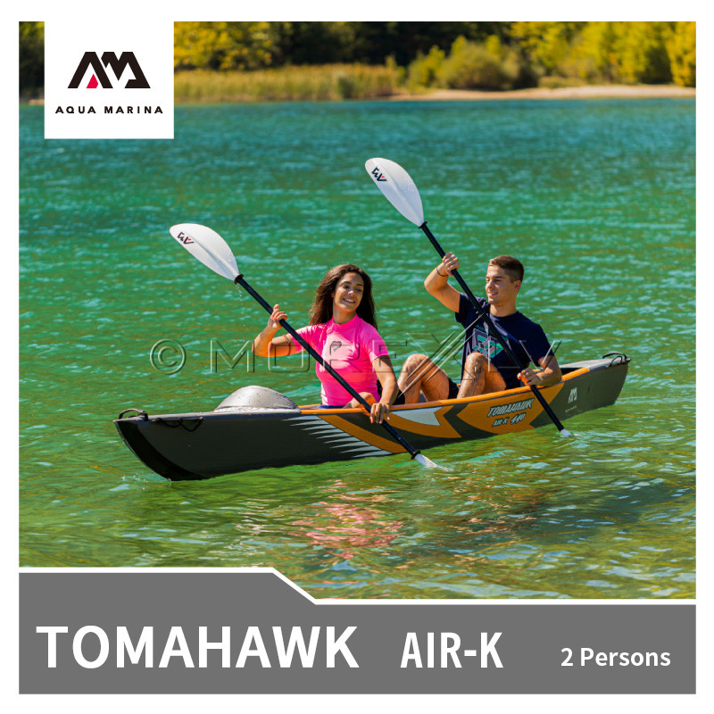 Kahekohaline täispuhutav kajakk Aqua Marina Tomahawk 440x78 cm (AIR-K-440)