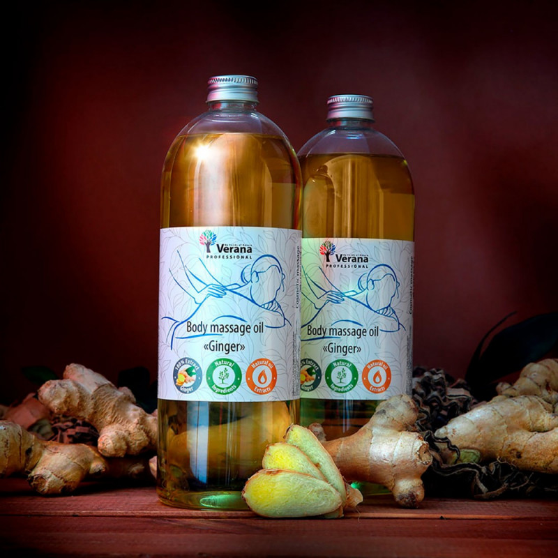 Body massage oil Verana Professional, Ginger 1 liter