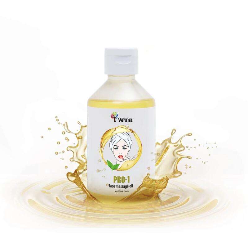 Массажное масло для лица Verana Professional PRO-1, 250мл (без аромата)