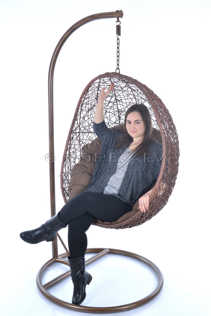 Hanging egg chair 1174, with stand