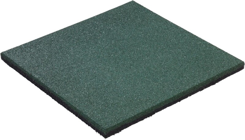 Rubber safety tile KBT 50×50×2.5 cm, green