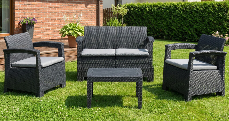 Ротанговый комплект мебели: диван, 2 кресла, стол English Rattan furniture set: sofa, 2 armchairs, table Lietuvių Rotango baldų komplektas: sofa, 2 foteliai, stalas Eesti Rotangist mööblikomplekt: diivan, 2 tugit