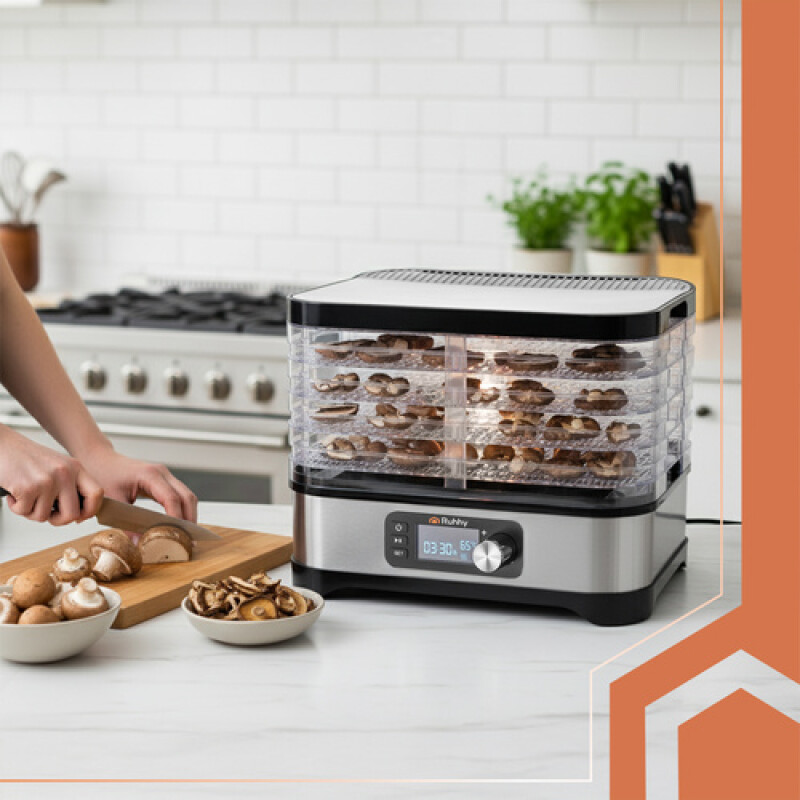 Pārtikas produktu žāvētājs, 400W 35-70°C, 5 paliktņu