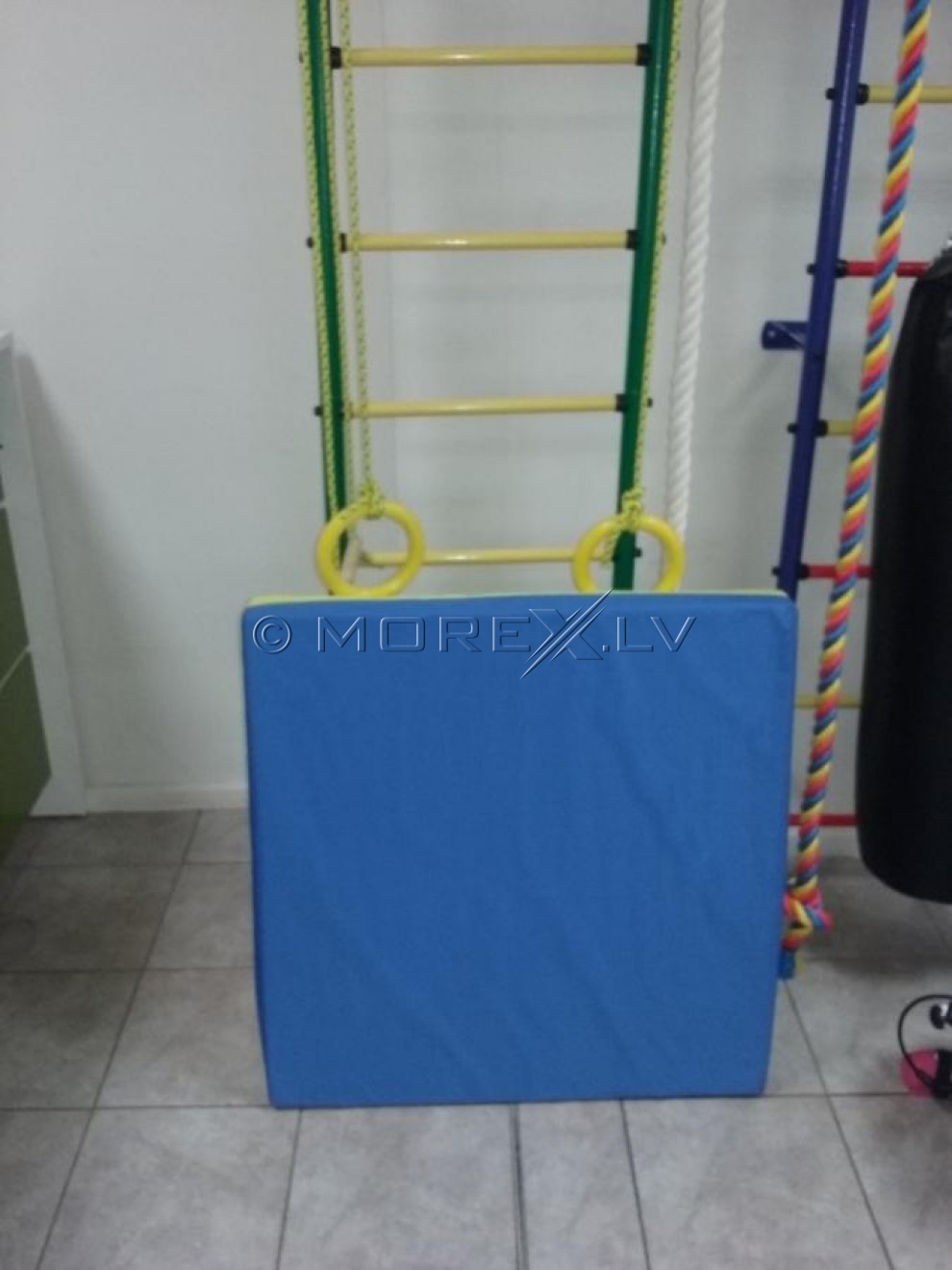 Safety mat 80x80cm blue-yellow