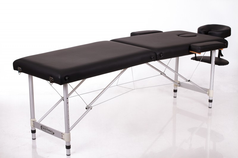 RESTPRO® ALU 2 (S) BLACK складной массажный стол (кушетка)
