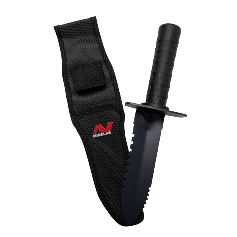Minelab digging tool with belt holster