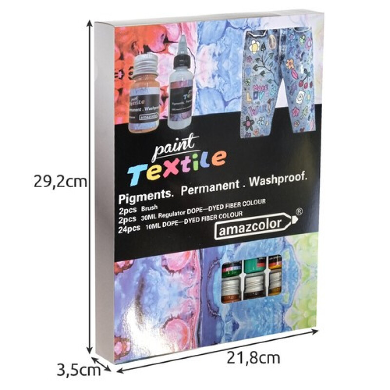 Fabric paints - 24 pcs. 300ml