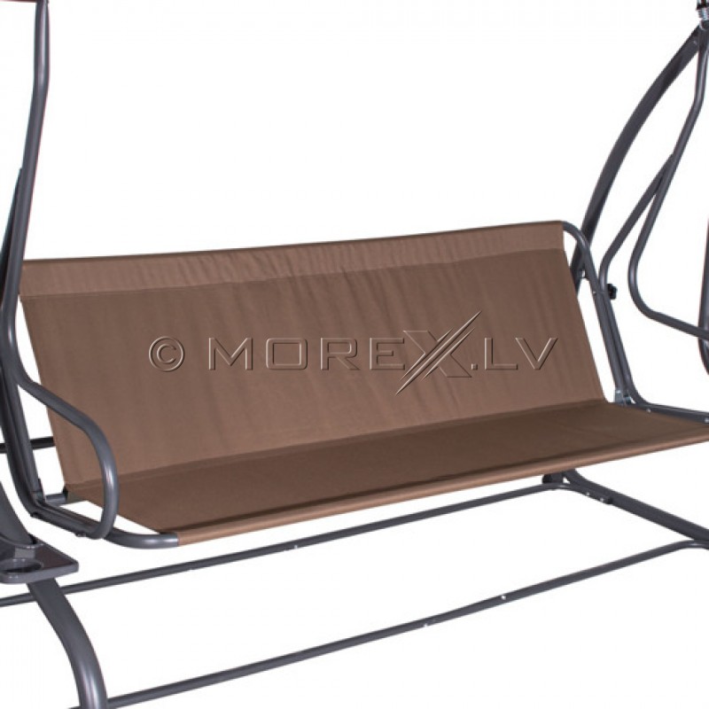 Garden swing 240x120, 4-seater, brown