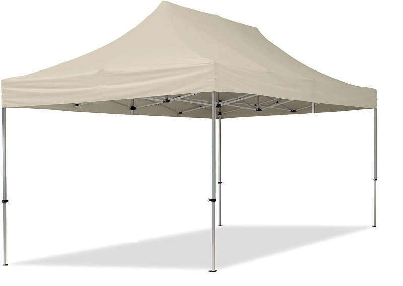 Pop Up Folding tent 3x4.5 m, with walls, Beige, X series, aluminum (canopy, pavilion, awning)