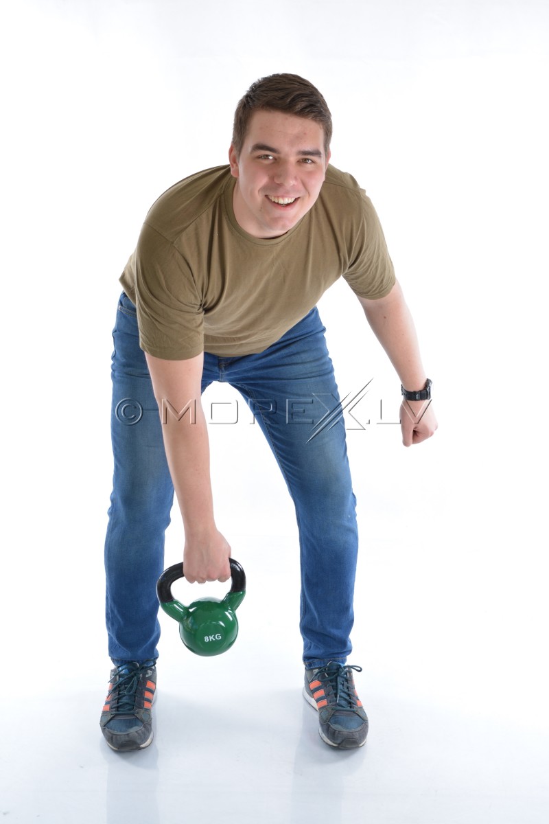 Metal Kettlebell With Vinyl Coating 8 kg