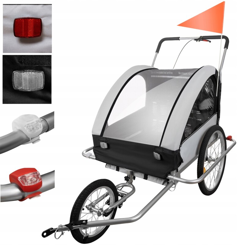 Cushioned bicycle trailer