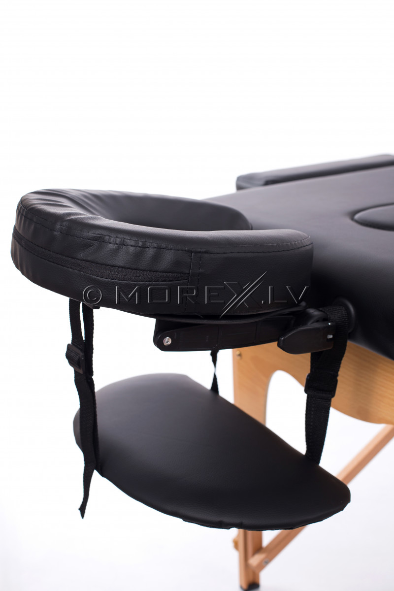 Portable Massage Table Black 185x60 cm