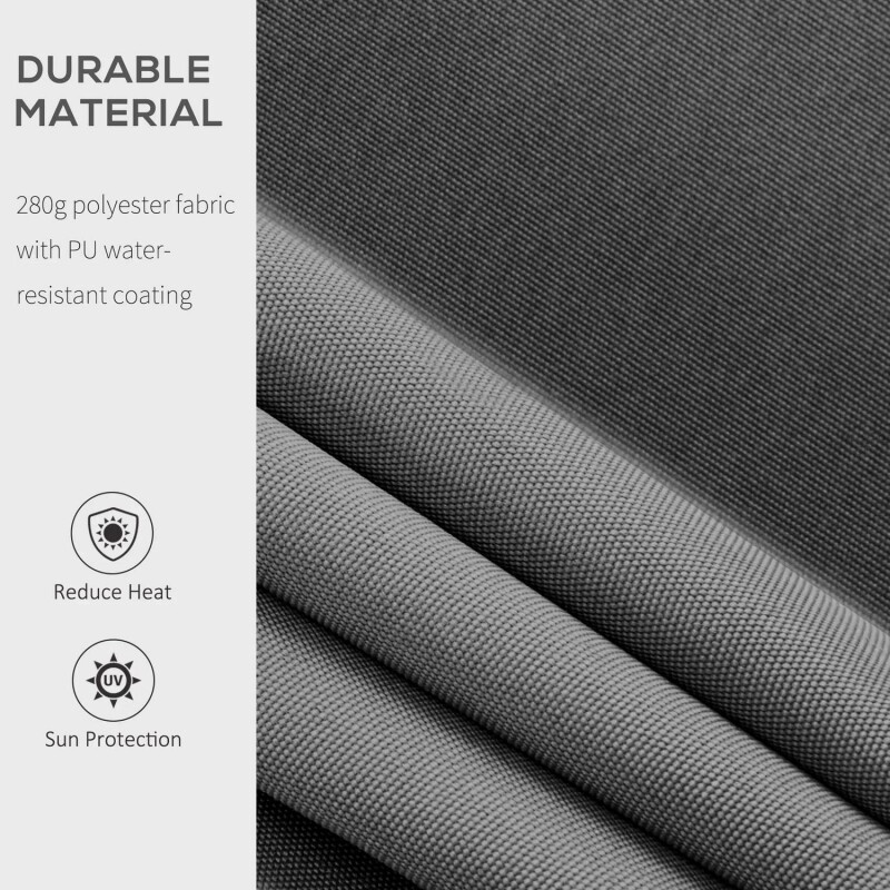 Выдвижная террасная маркиза, навес 4x2.5 м, cерая