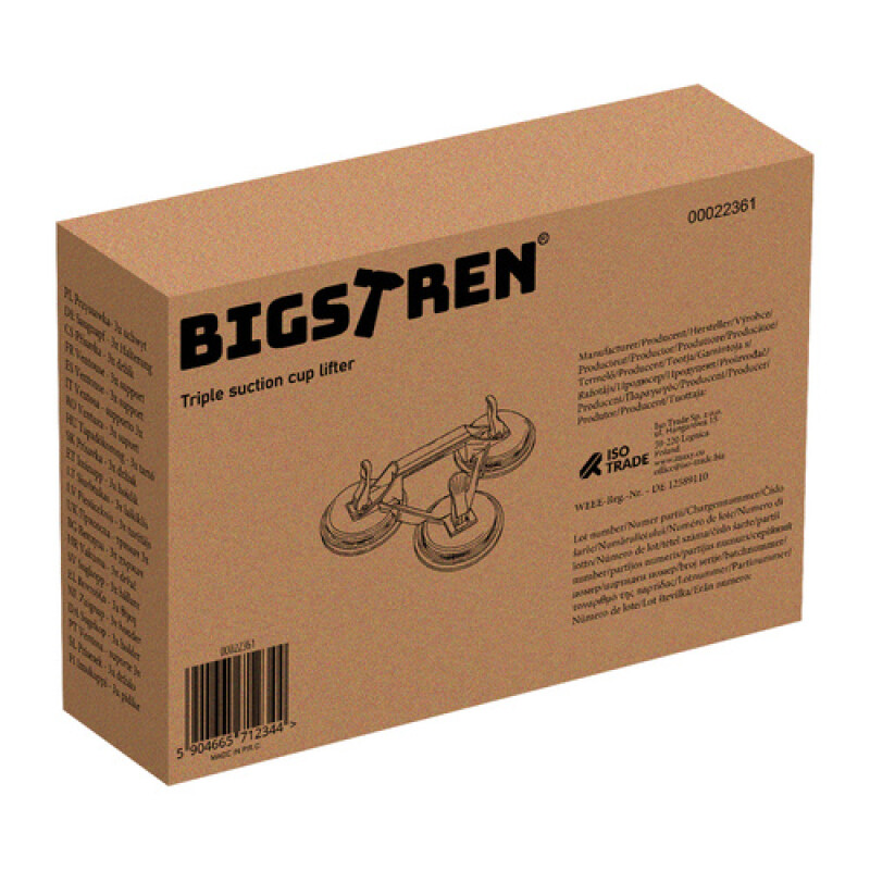 Triple Vacuum Suction Cup, up to 150 kg