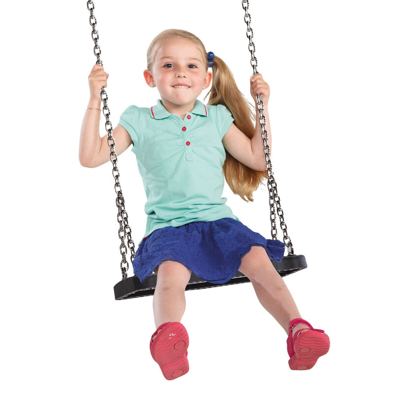 Rubber seat swing with chains КВТ Curve 45x18cm