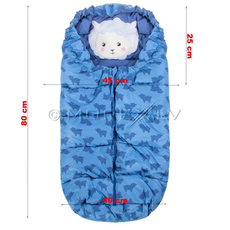 Baby stroller sleeping bag SB006, azure