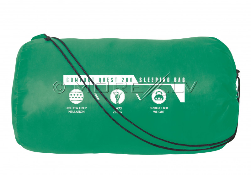 Sleeping bag Comfort Quest 200, 220x75x50 cm, Green 68054