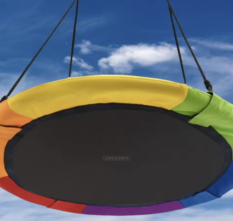 Šūpoles Stārķa ligzda Ø 110 cm, daudzkrāsainas