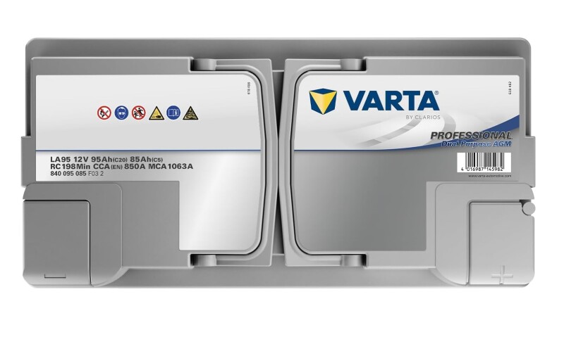Slodzes akumulators laivu elektromotoriem VARTA Professional AGM LA95 95Ah (20h)