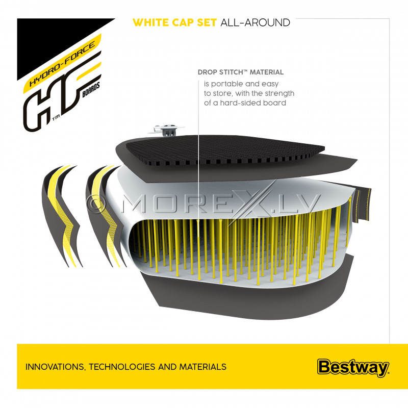 Irklentė Bestway White Cap 65342, 305x84x12 cm