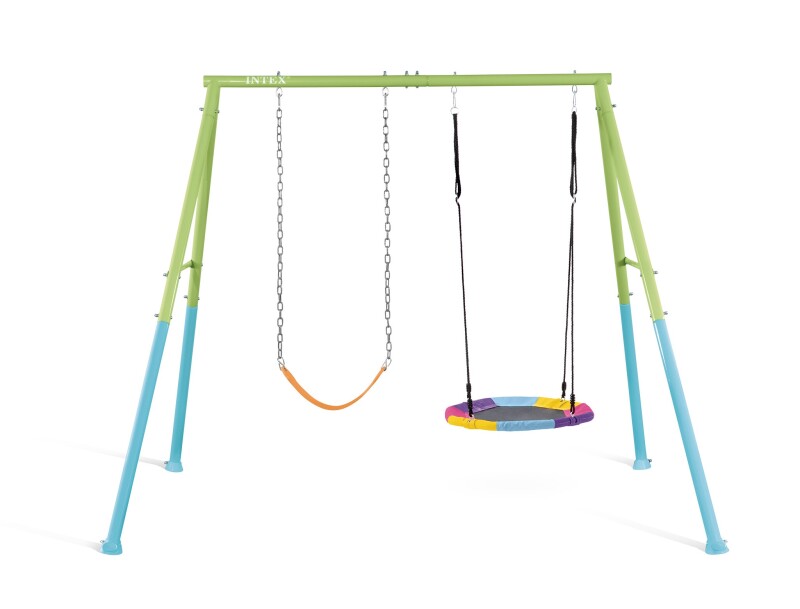 Kids Swing Set Stork nest (2in1) Ø 81 cm, Intex 44125