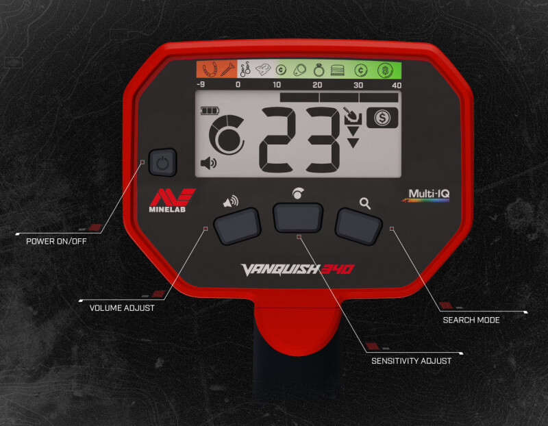 Metāla detektors Minelab Vanquish 340 + DĀVANA: SOMA