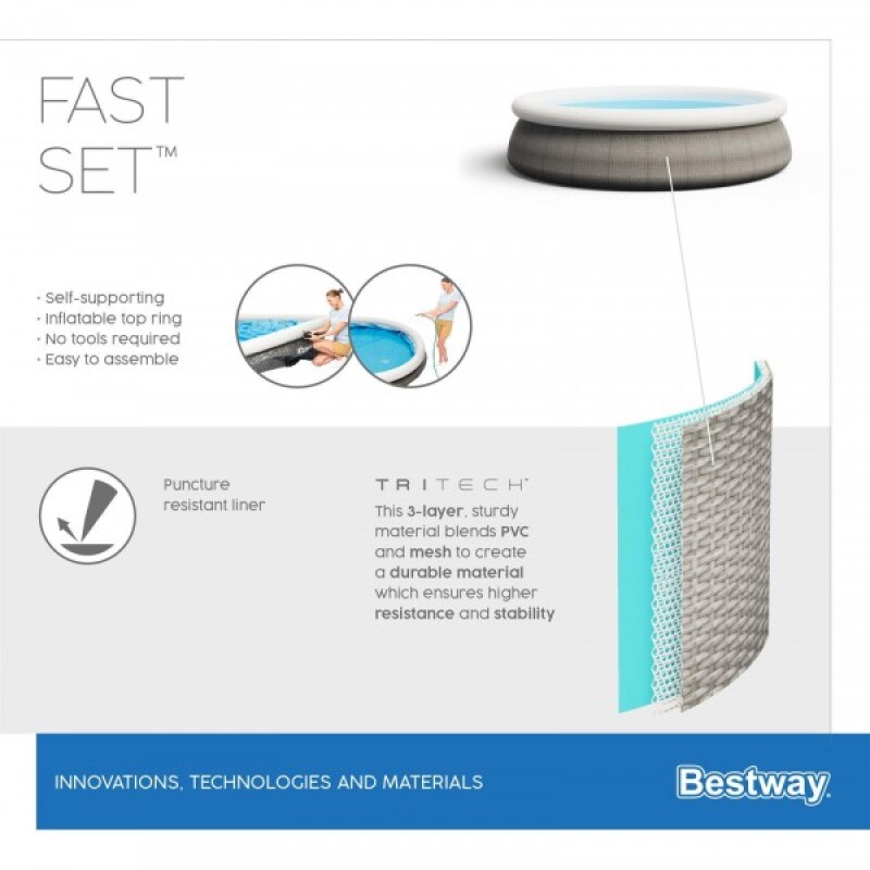 Bestway Fast Set 396х84 cm Pool Set, with filter pump (57376)