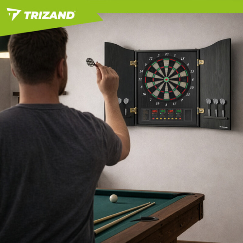 Wooden Electronic Darts Board