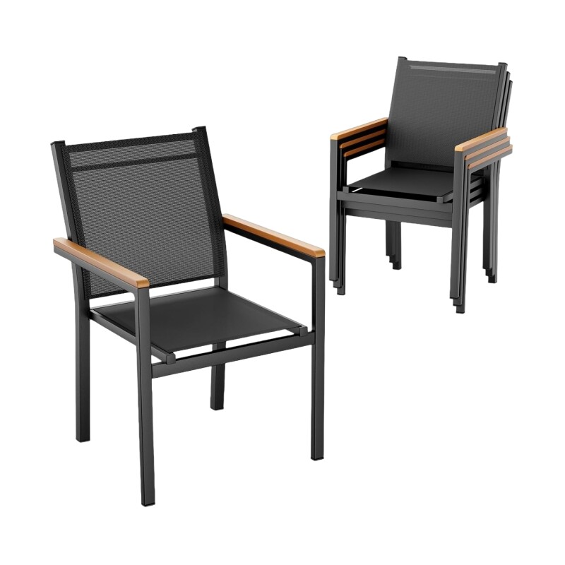 Стул террасный садовый Премиум, антрацит