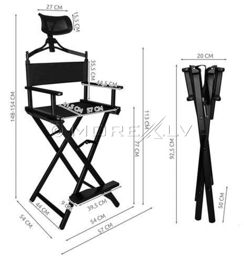 Folding make up chair (9957)