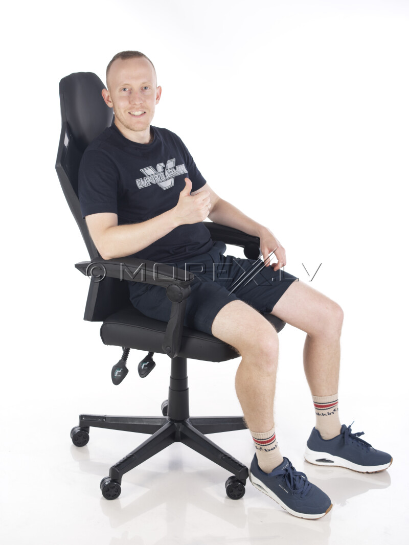 Spēļu datorkrēsls melni pelēks BM1002