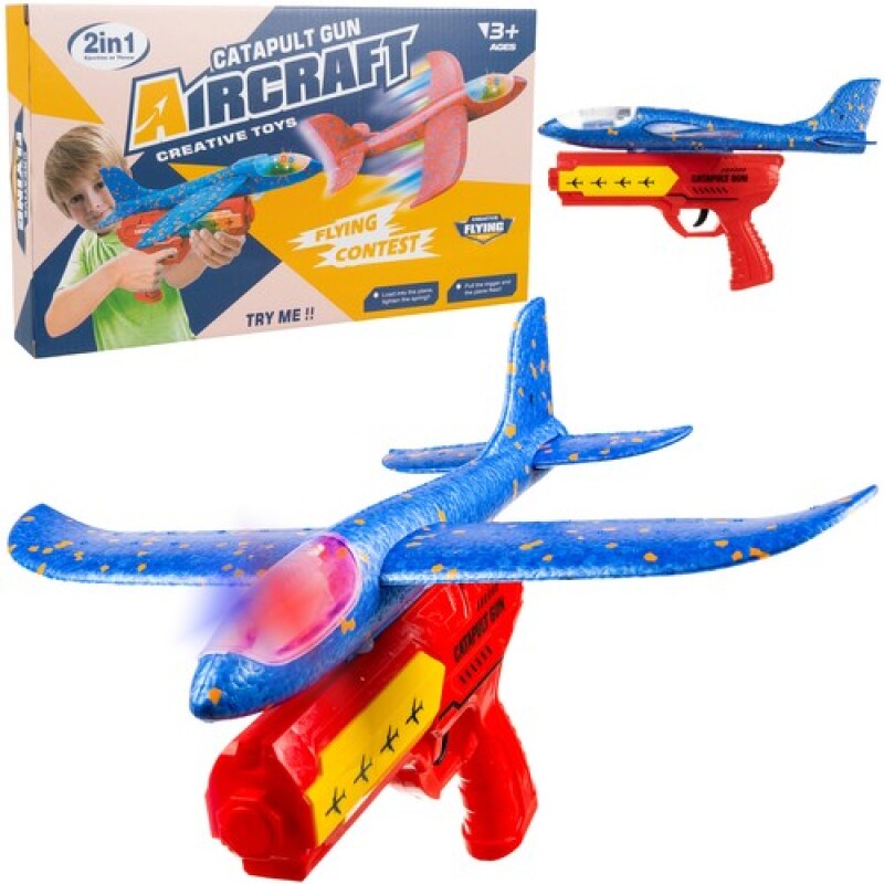 Styrofoam plane with gun - catapult