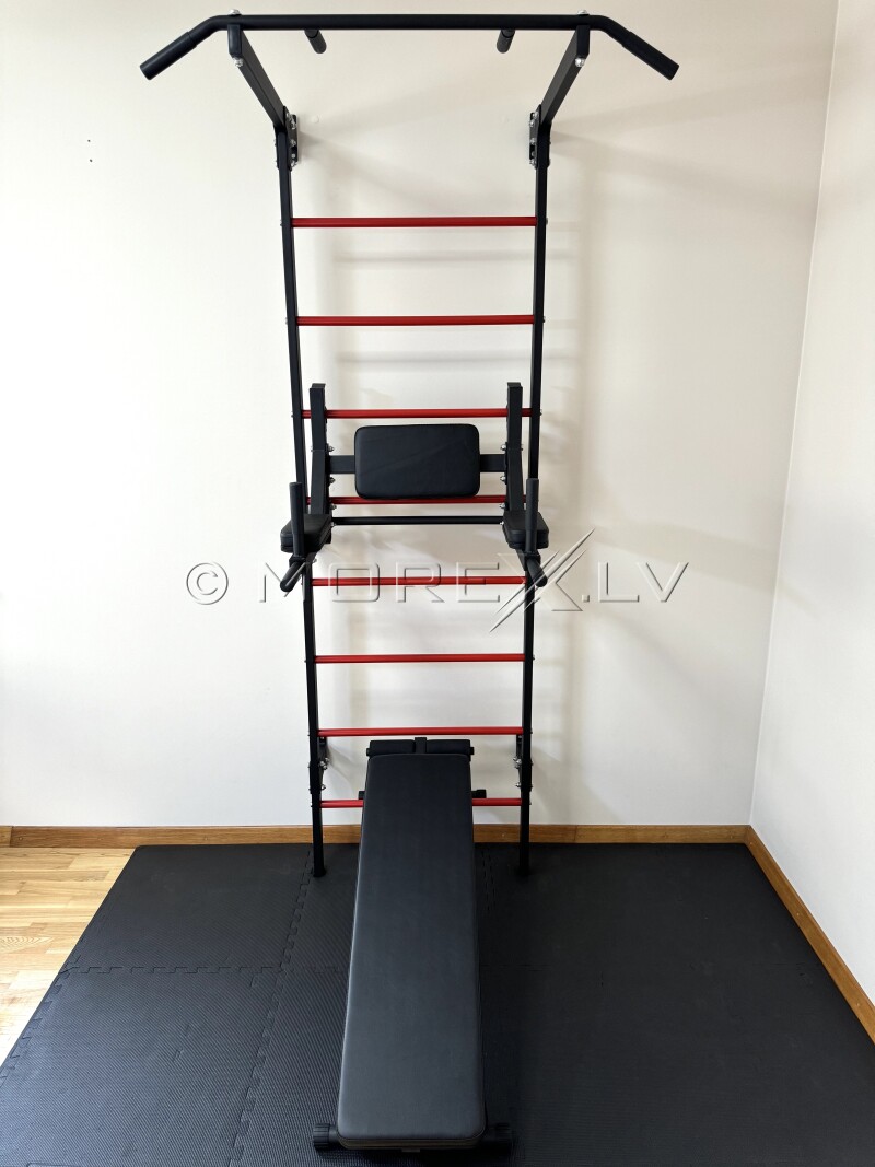 Спортивный комплекс шведская стенка STRONG-1 Red-Black - использовалась для одной фотосессии!