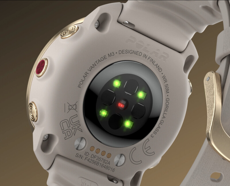 Sporta pulkstenis POLAR VANTAGE M3 GREY-GOLD, S-L