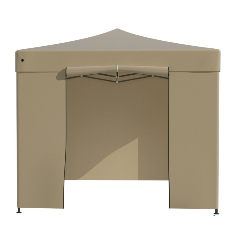 Pop Up Saliekamā nojume 2.92x2.92 m, ar sienām, Bēša, H sērija, tērauds (tents, paviljons, telts)