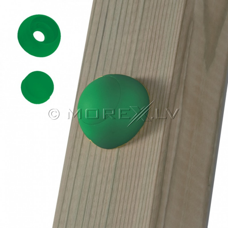 Plastic cover for playground screws Just Fun "Round", 12 mm, green