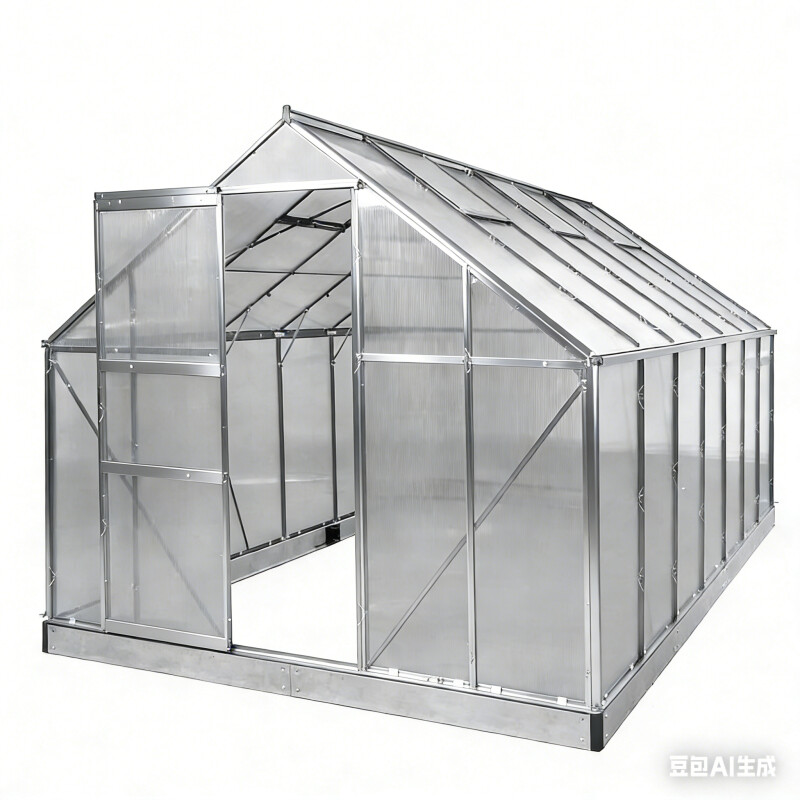 Polikarbonāta siltumnīca 10.75m² (2.5x4.3m)