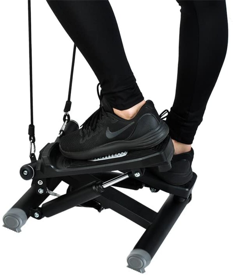 Stepper with rope, black