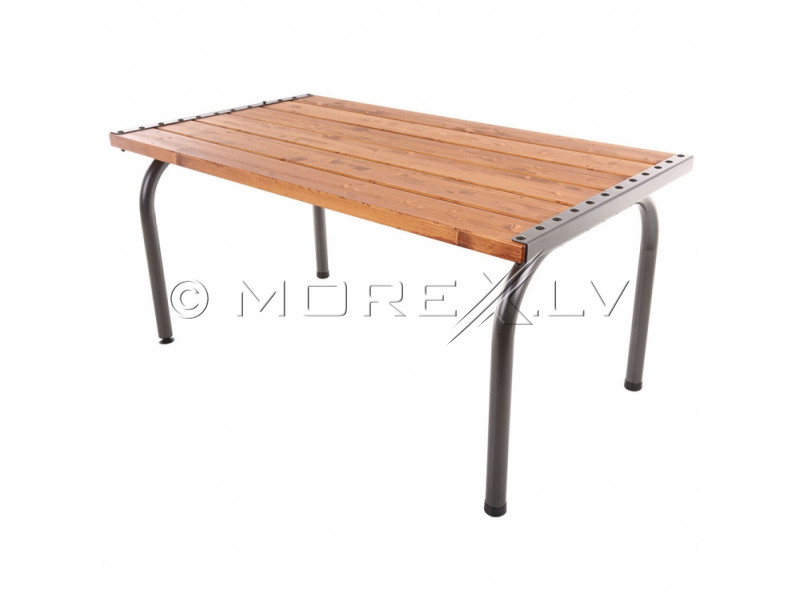 Garden table with wooden top, 151х86х73 cm