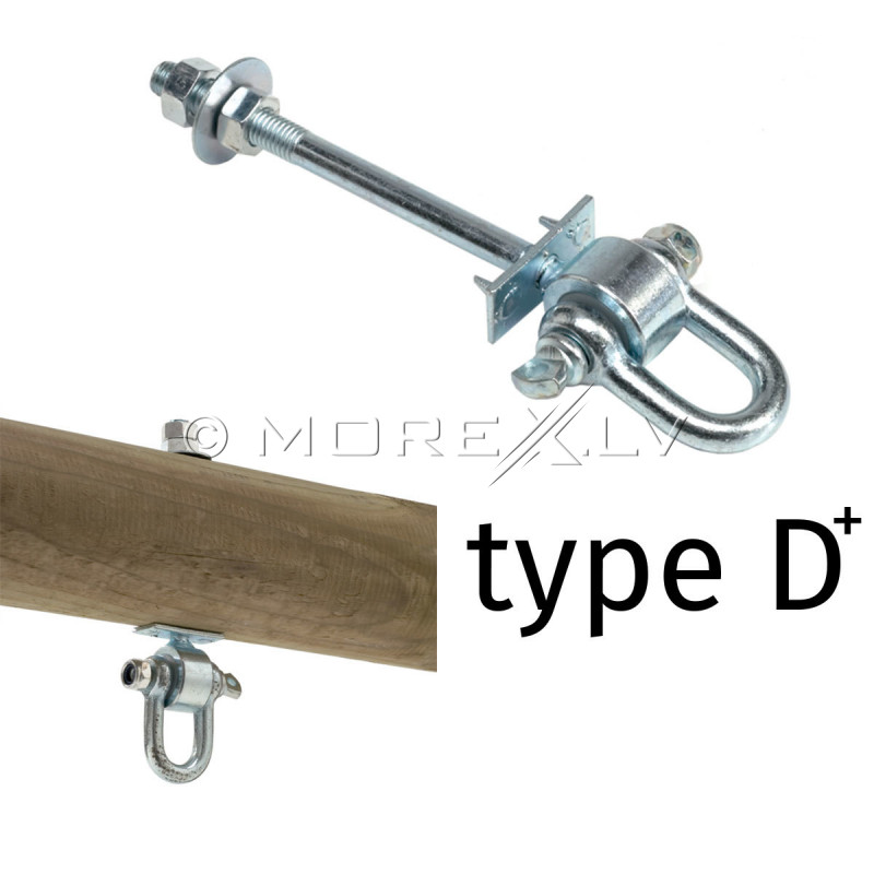 Through bolt for a swing КВТ, type D+, М12, 140 mm