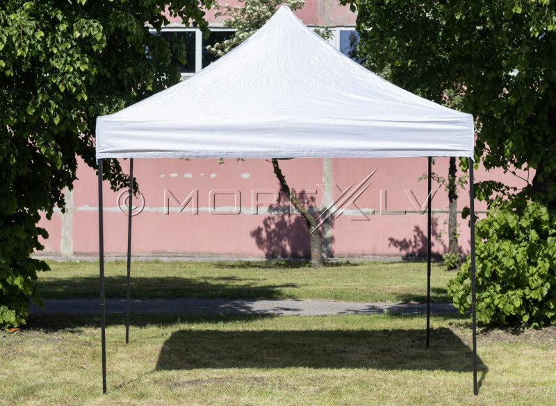 Pop Up Saliekamā nojume 2.92x2.92 m, ar sienām, Balta, H sērija, tērauds (tents, paviljons, telts)