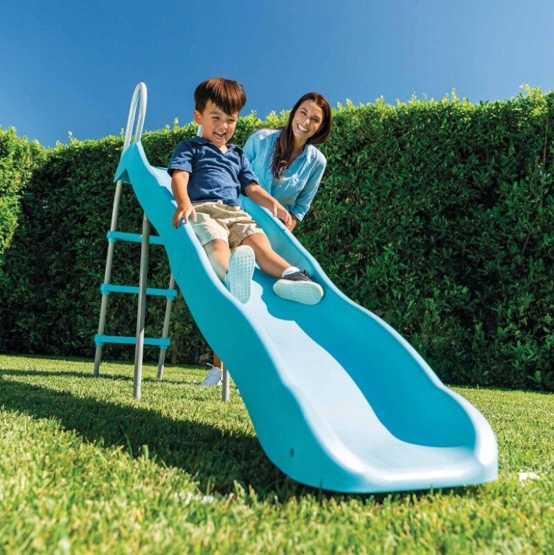 Slide hill Intex 2.44 m, height 1.47 m, light blue