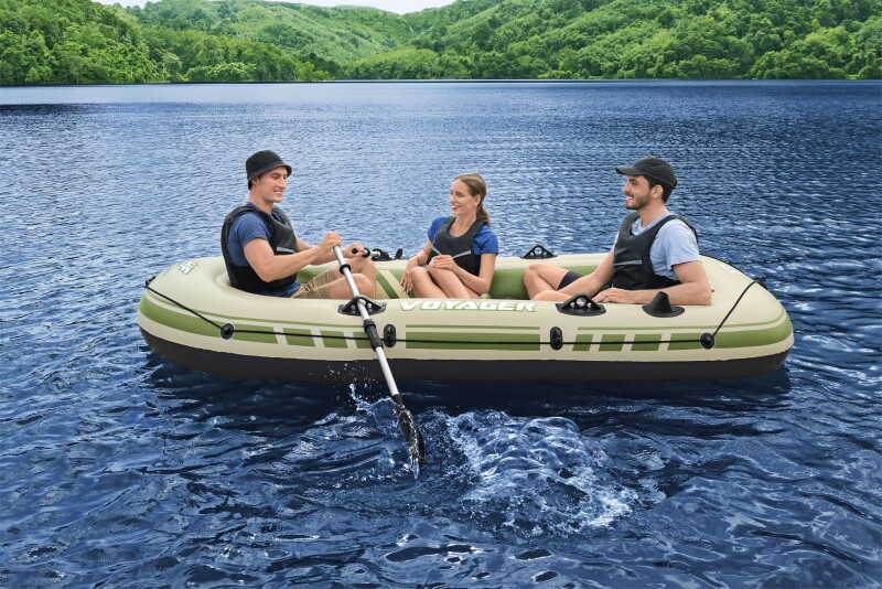 Надувная трехместная лодка Bestway Voyager X3 Raft, 294х137x46 cm, 65164