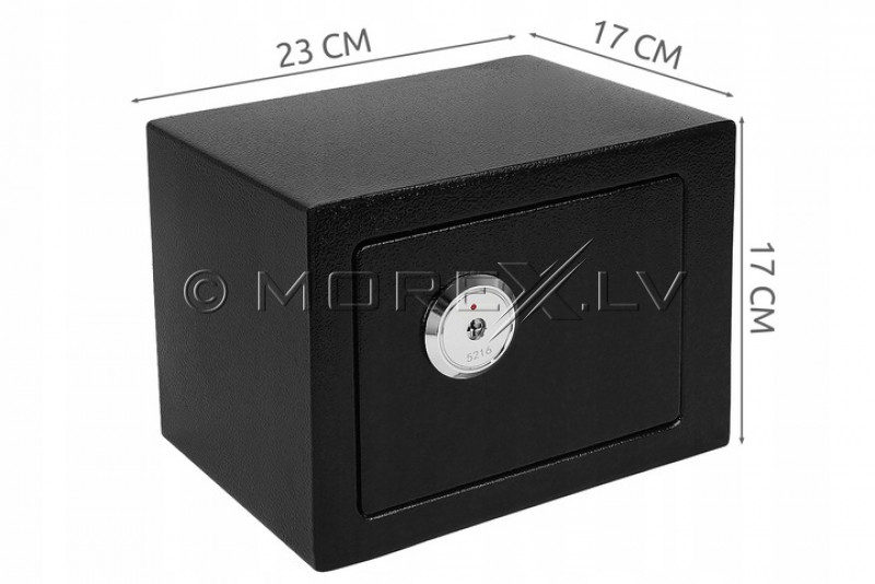 Safe with a mechanic lock, 23x17x17 cm