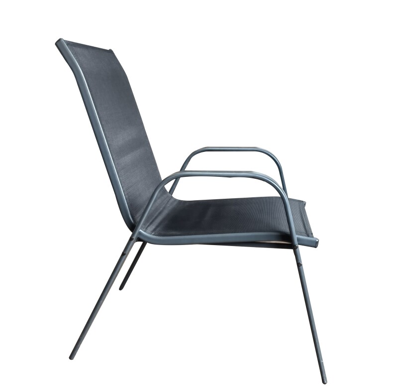 Dārza terases krēsls, antracīts