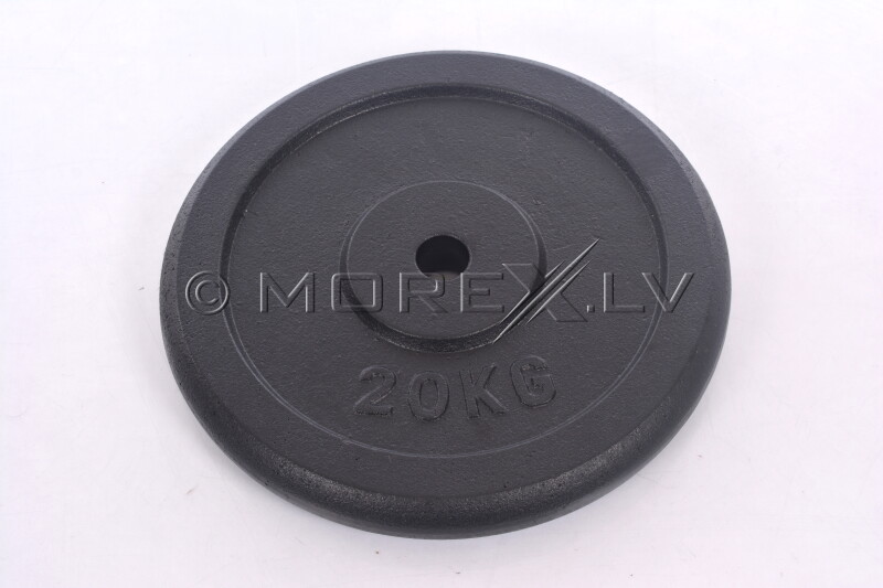 Steel weight disk for barbells and dumbbells (plate) 20kg (31,5mm)