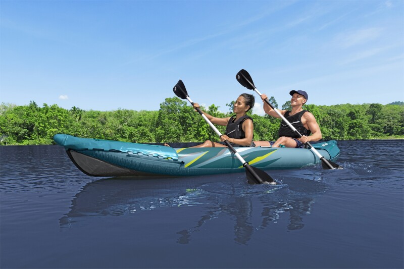 Two-seat inflatable kayak Bestway Waypoint Elite X2, 382x101x35cm, 65167